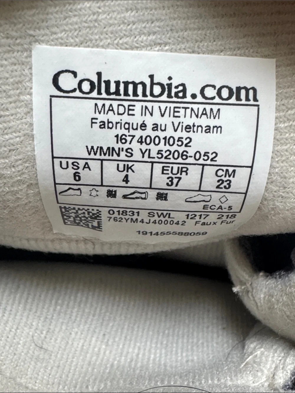 Columbia Icefall gray blue waterproof faux fur lined lace up snow boots size 6